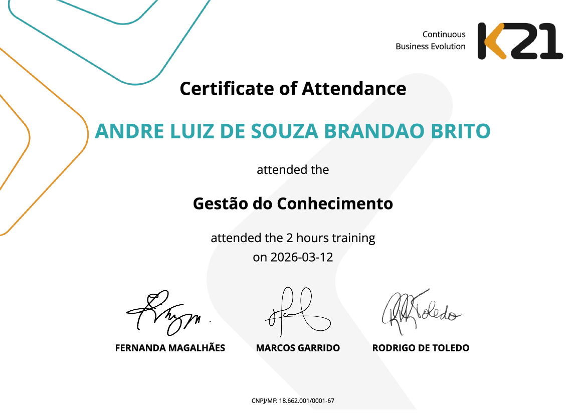 Certificado K21